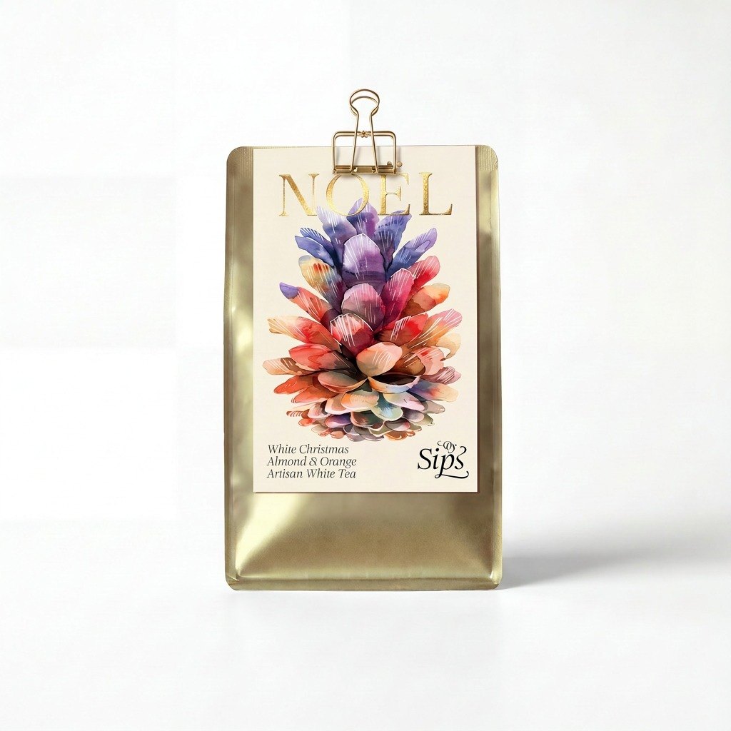 white christmas clip gold