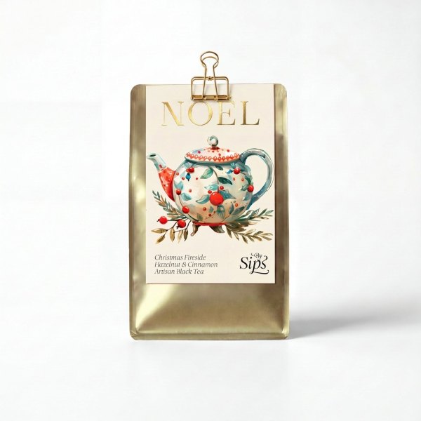 Christmas Fireside - Gold Pouch