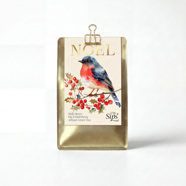 Holly Berry - Gold Pouch
