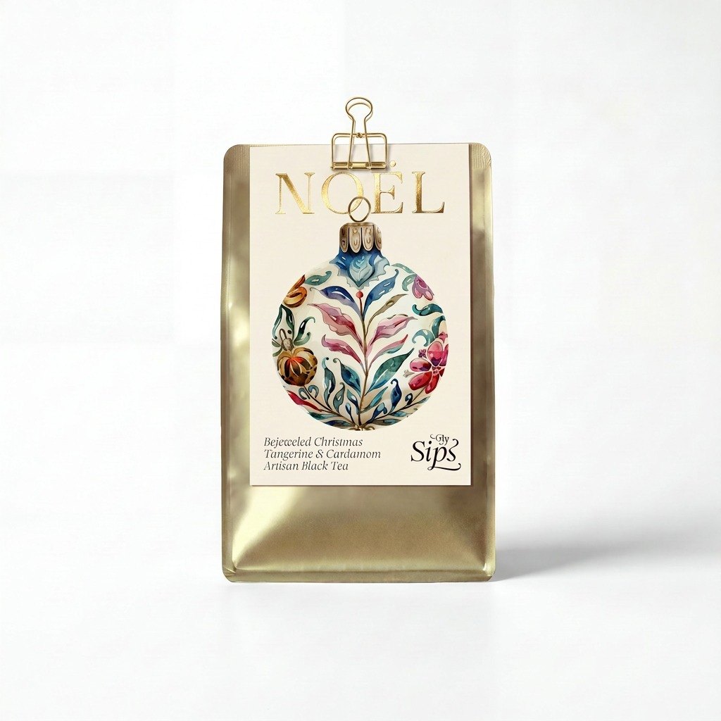 Bejeweled Christmas - Gold Pouch — Primary