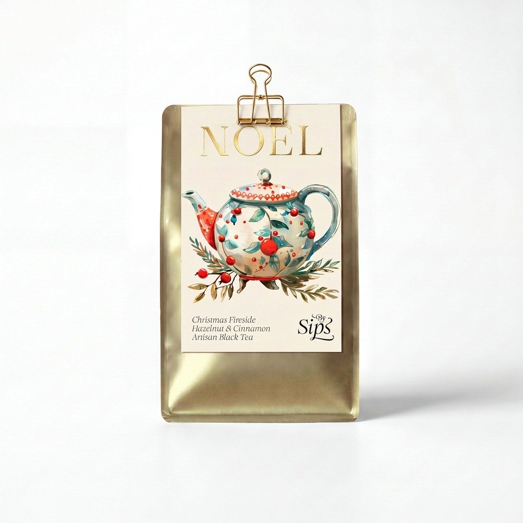 Christmas Fireside - Gold Pouch — Primary